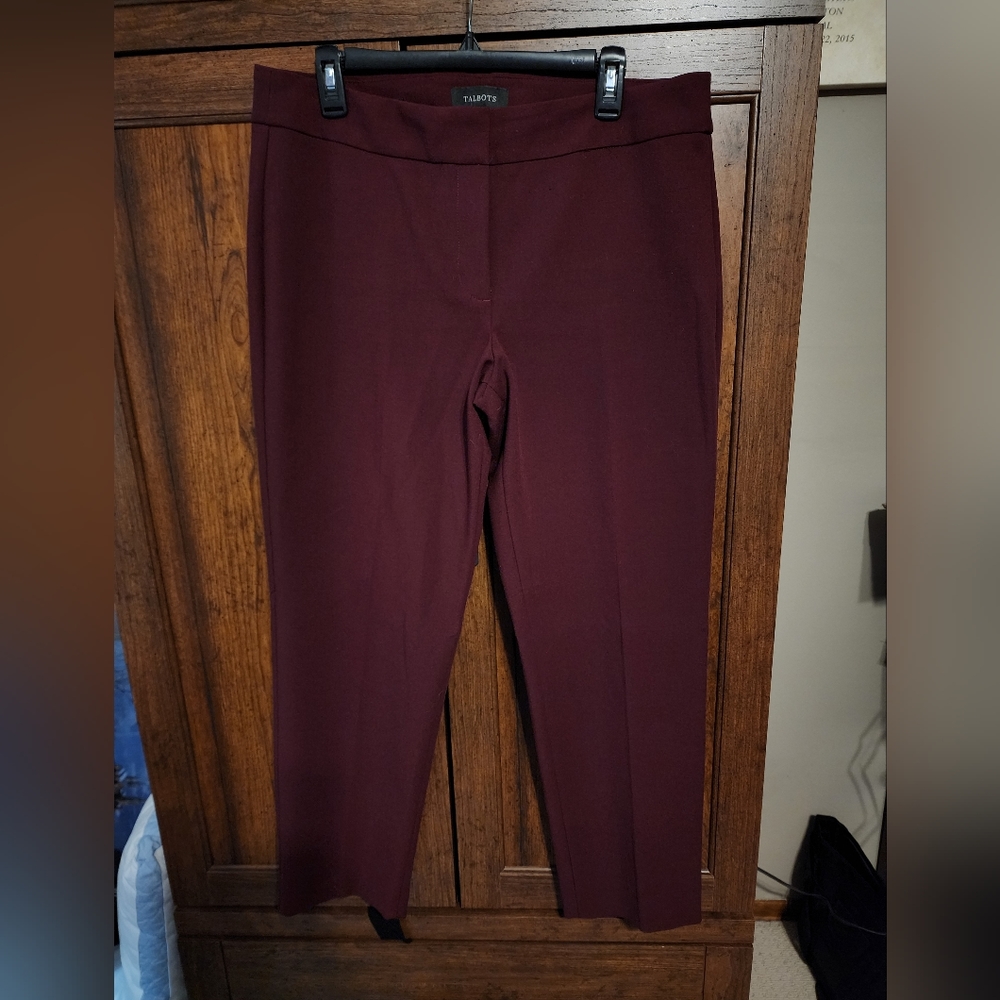 Talbott maroon dress pants